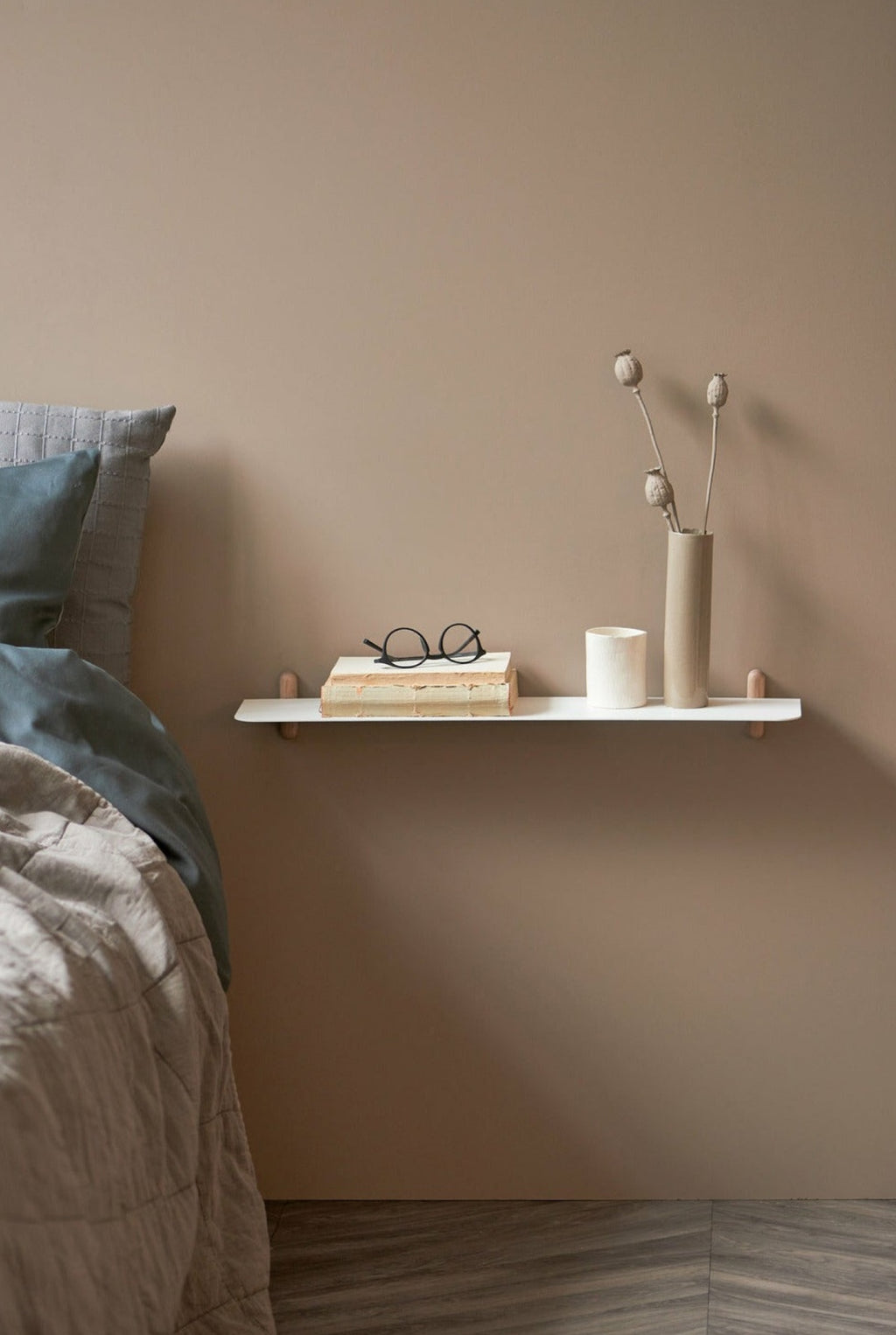 Gejst NIVO Regal G Wall Shelf – Light Oak/White Minimalist 80×64 cm