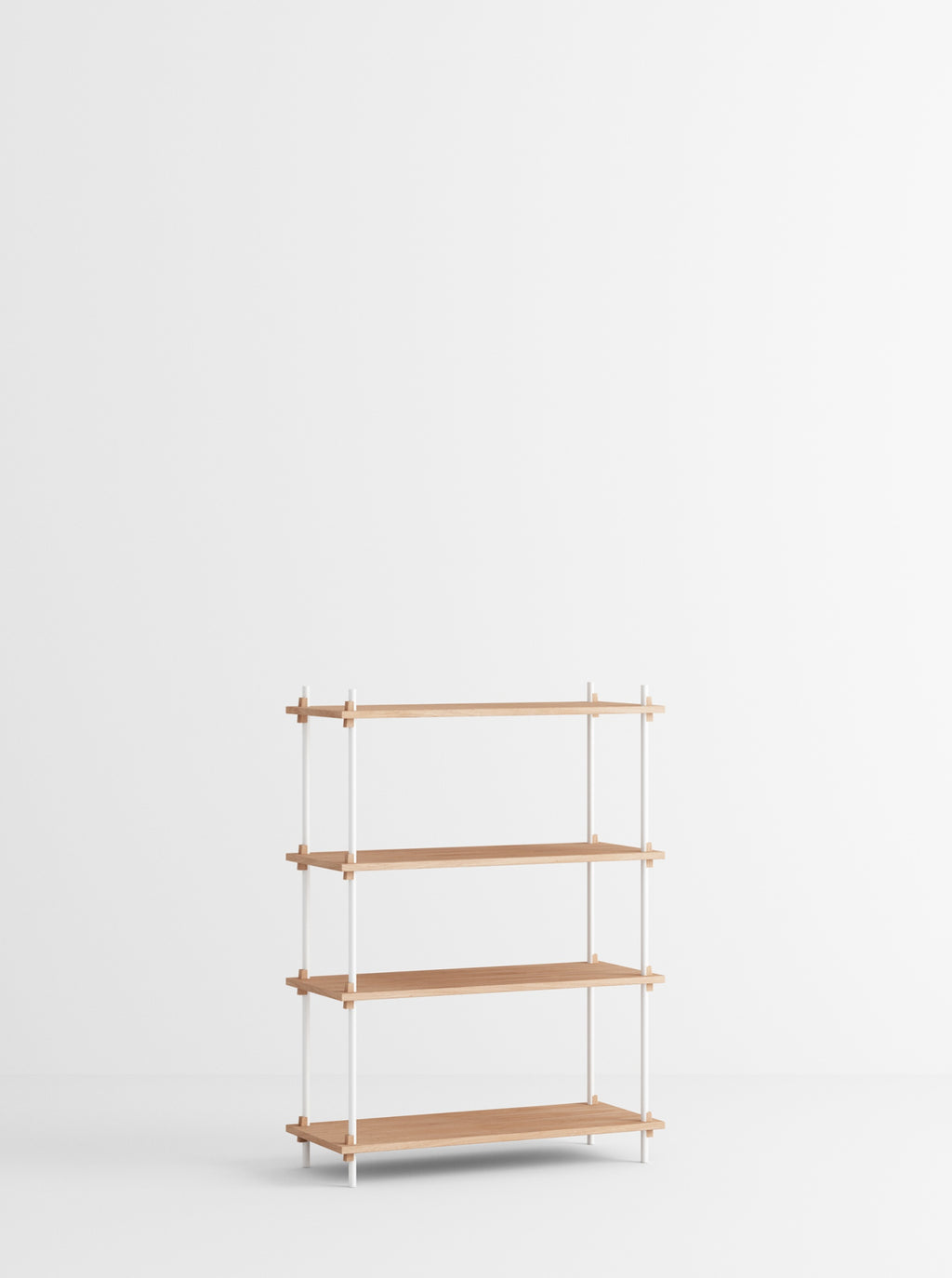 Customizable Moebe Shelving System in Oak/White - Versatile & Stylish