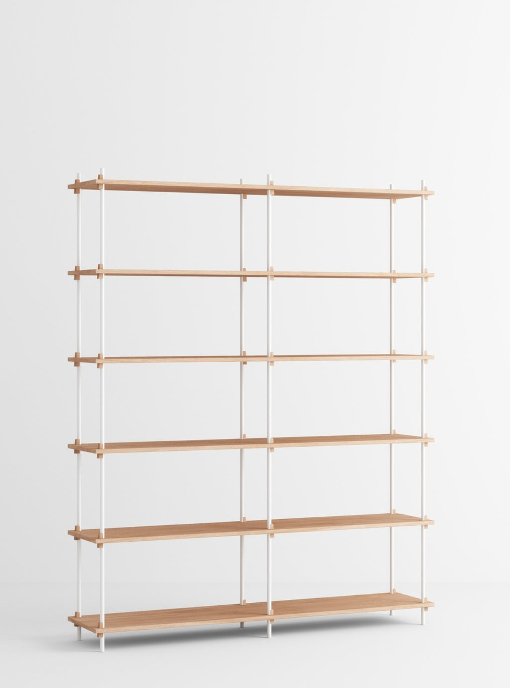 Customizable Moebe Shelving System in Oak/White - Versatile & Stylish