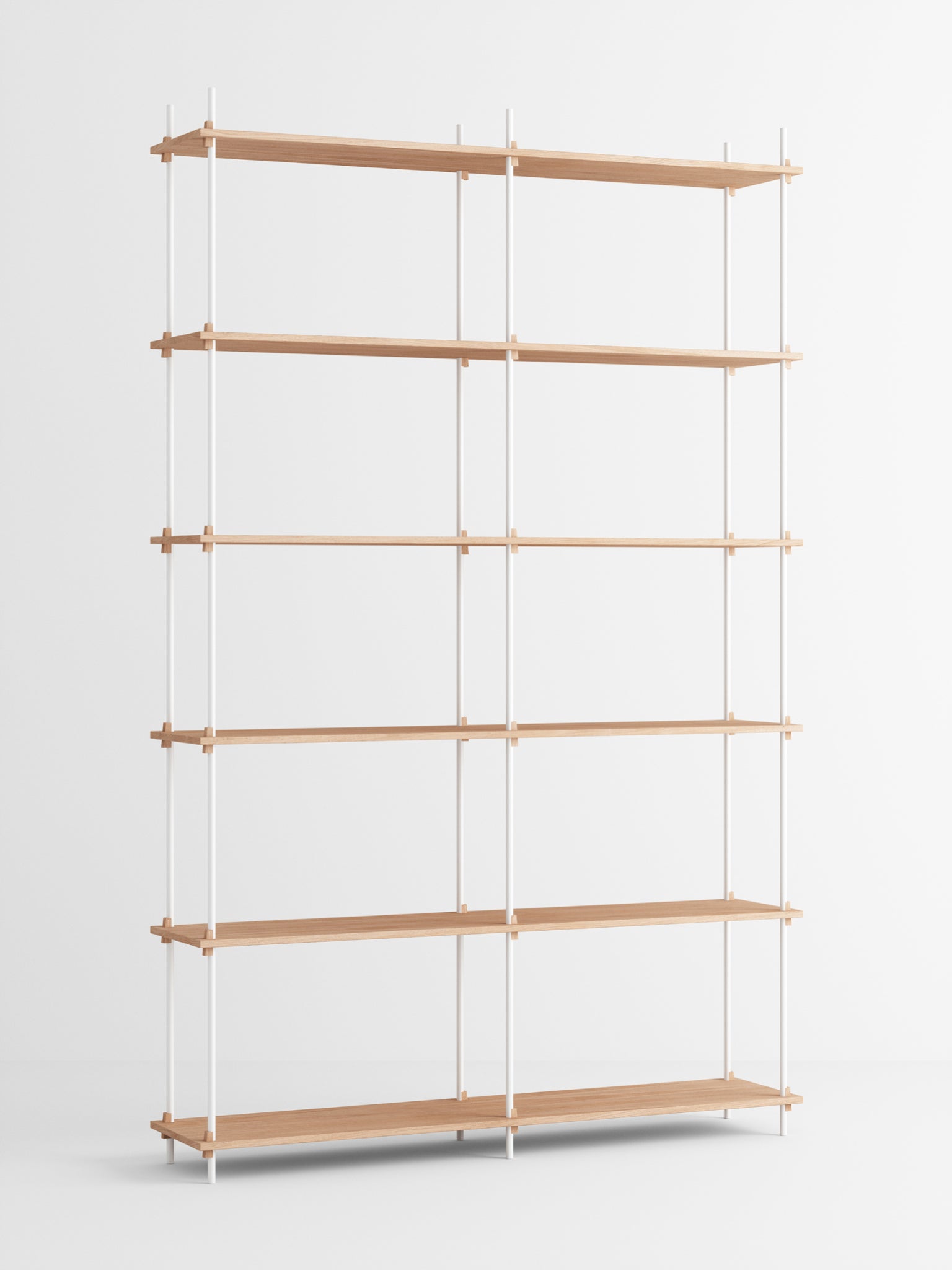 Customizable Moebe Shelving System in Oak/White - Versatile Home Storage