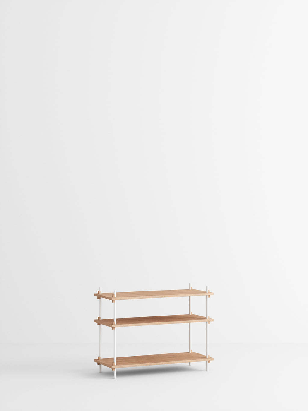 Customizable Moebe Shelving System in Oak/White - Versatile & Stylish