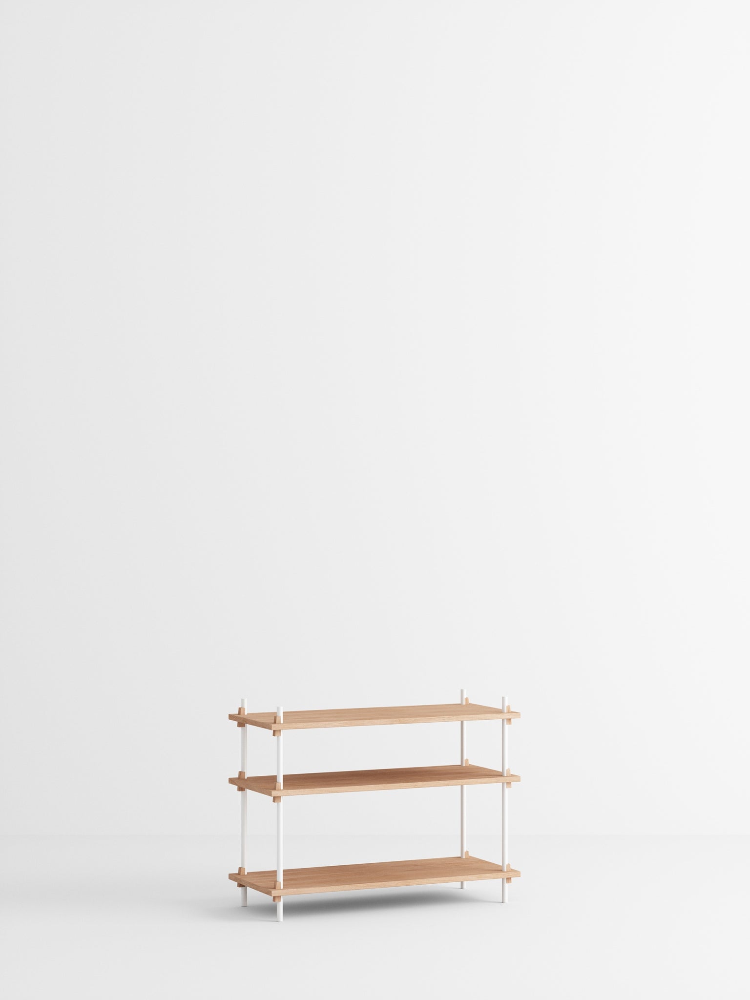 Customizable Moebe Shelving System in Oak/White - Versatile & Stylish