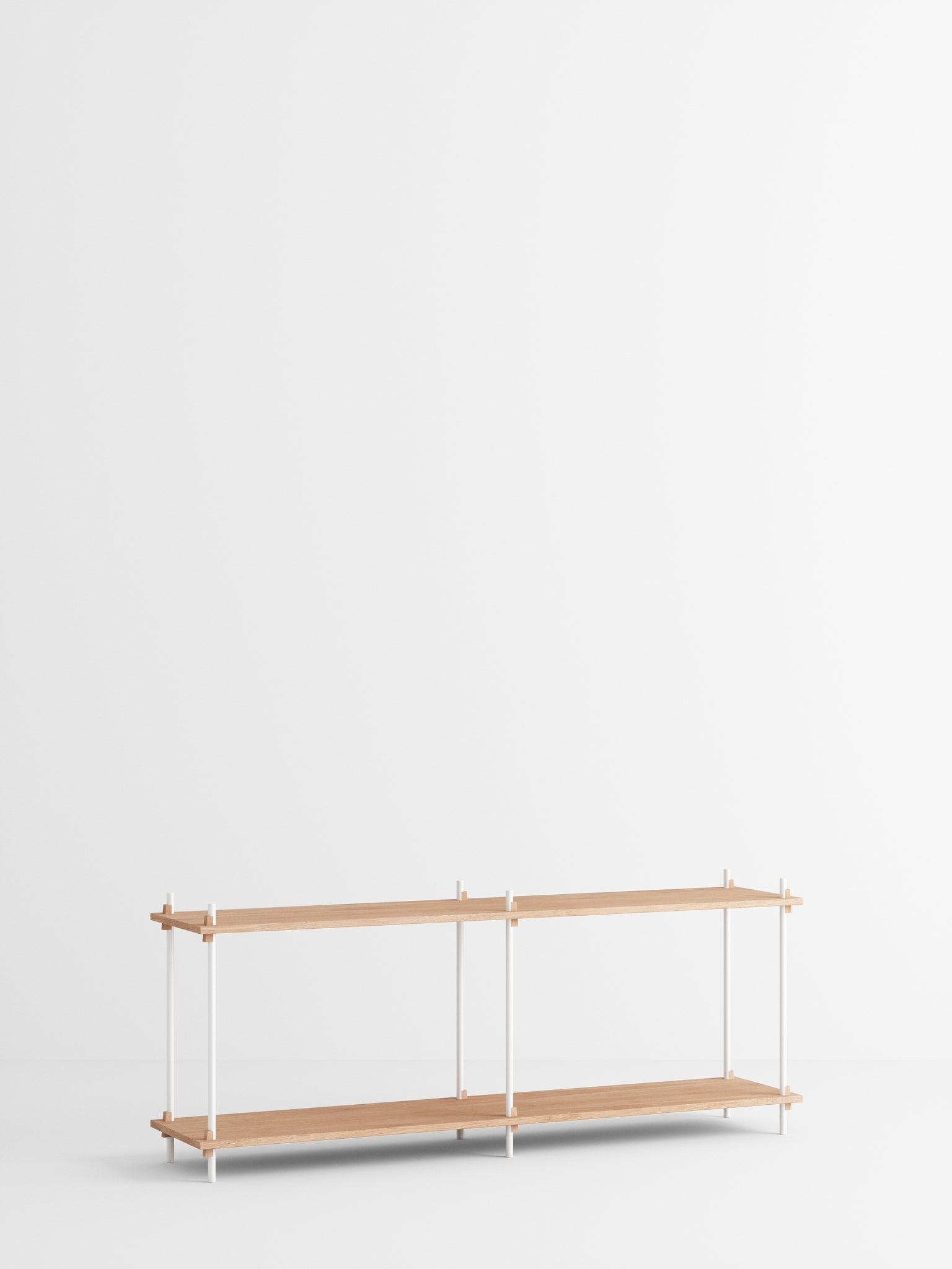Customizable Moebe Shelving System in Oak/White - Versatile & Stylish Design