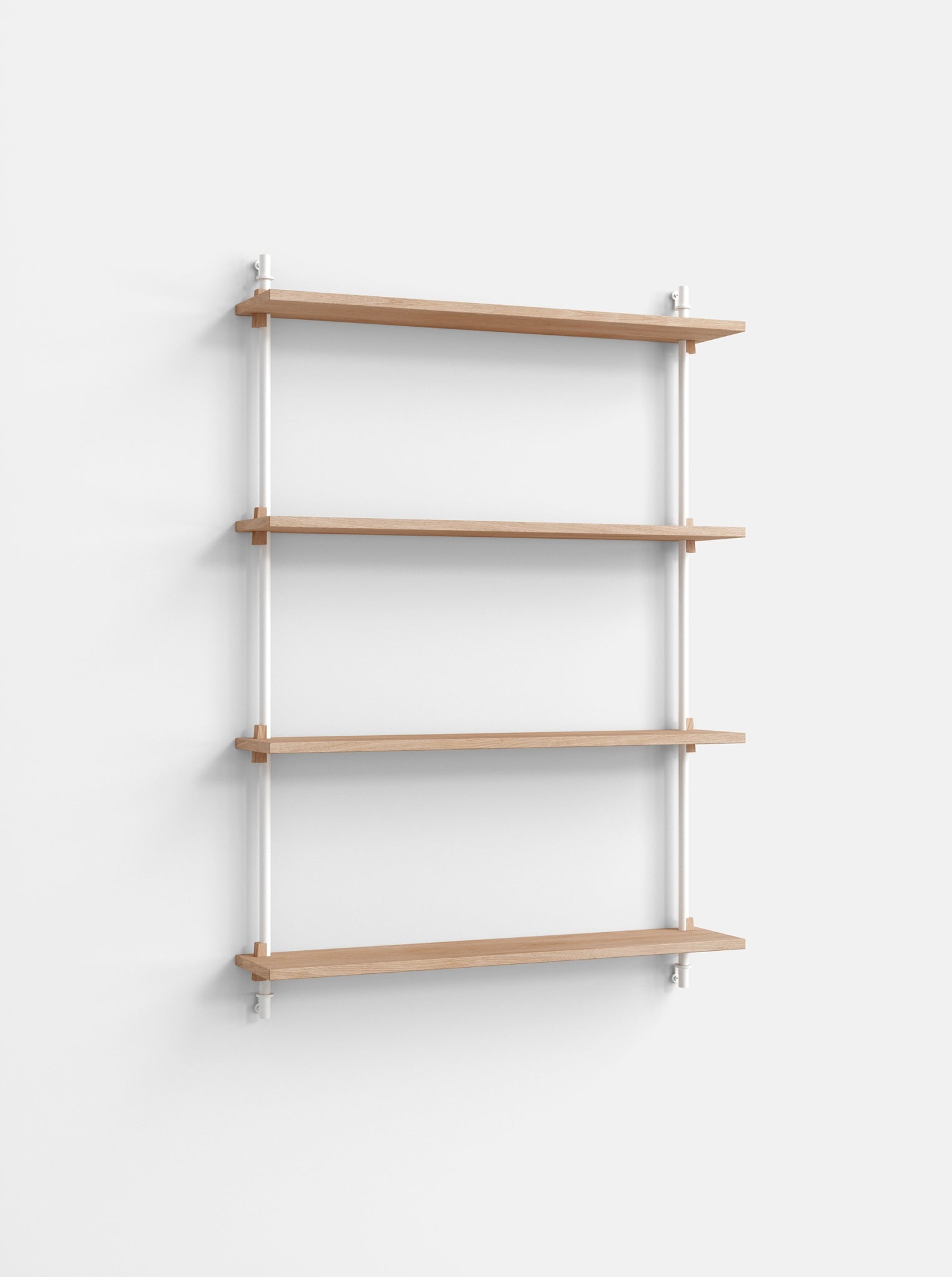 Moebe Wall Shelving WS.115.1: Versatile Oak/White Shelf for Any Room