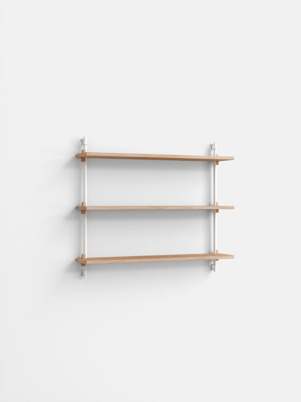 Versatile Moebe Wall Shelving WS.65.1 in Oak/White for Any Room