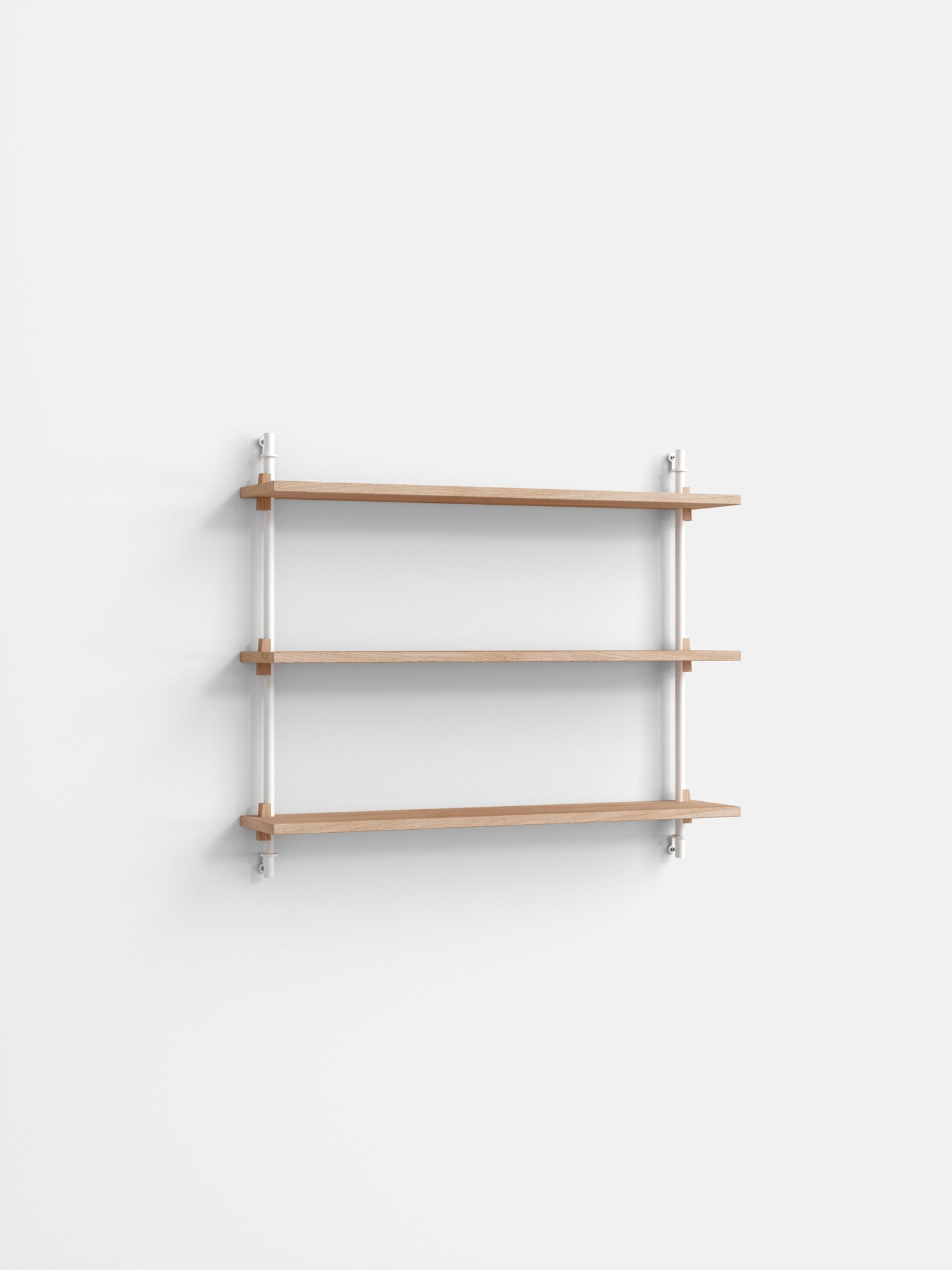 Versatile Moebe Wall Shelving WS.65.1 in Oak/White for Any Room