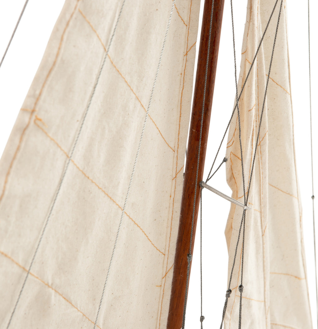 Authentic Models Endeavour L60 Sailing Ship Model, Red/white