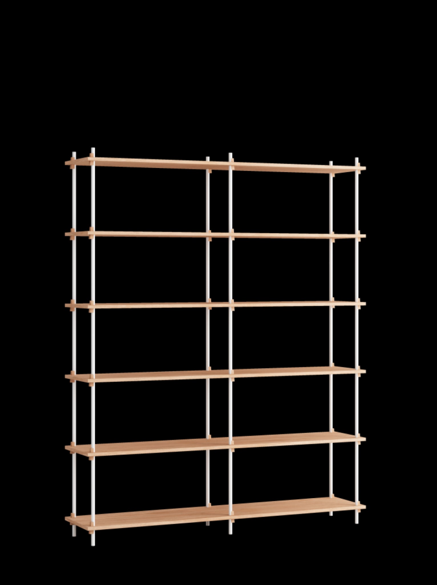 Customizable Moebe Shelving System in Oak/White - Versatile & Stylish