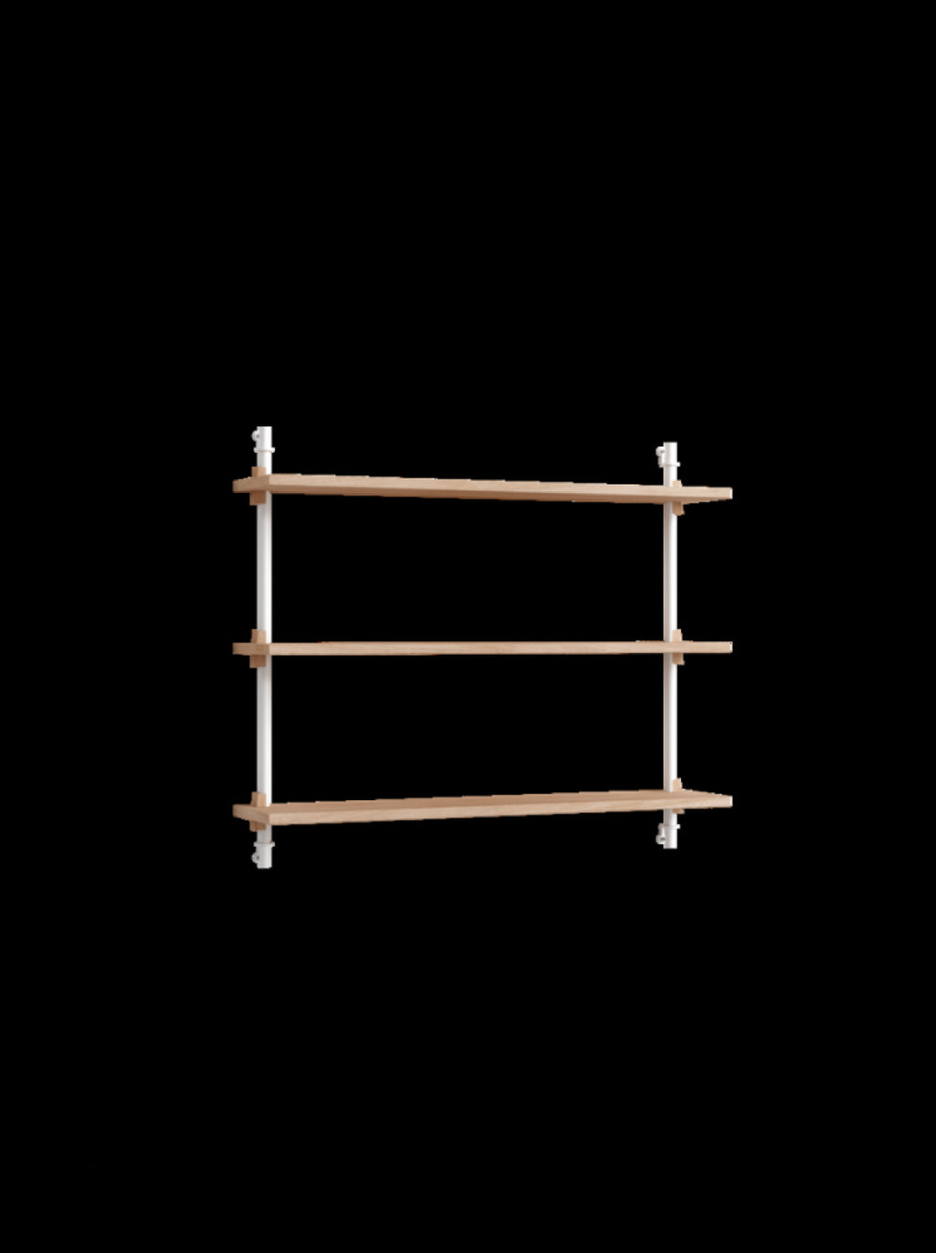 Versatile Moebe Wall Shelving WS.65.1 in Oak/White for Any Room