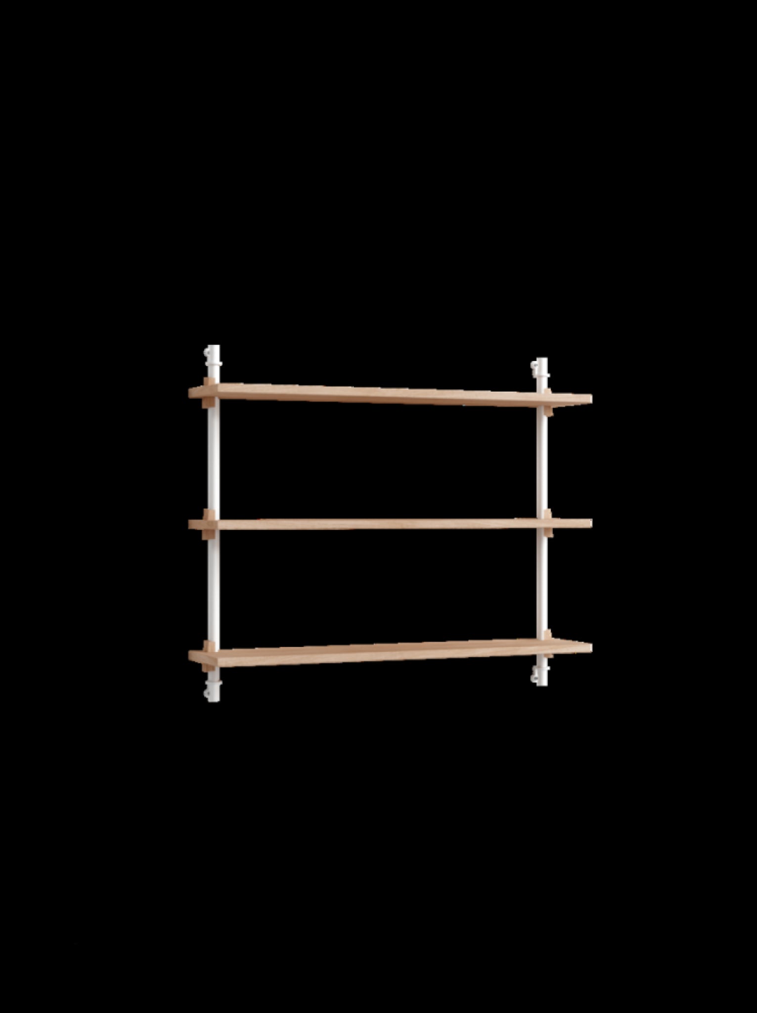 Versatile Moebe Wall Shelving WS.65.1 in Oak/White for Any Room