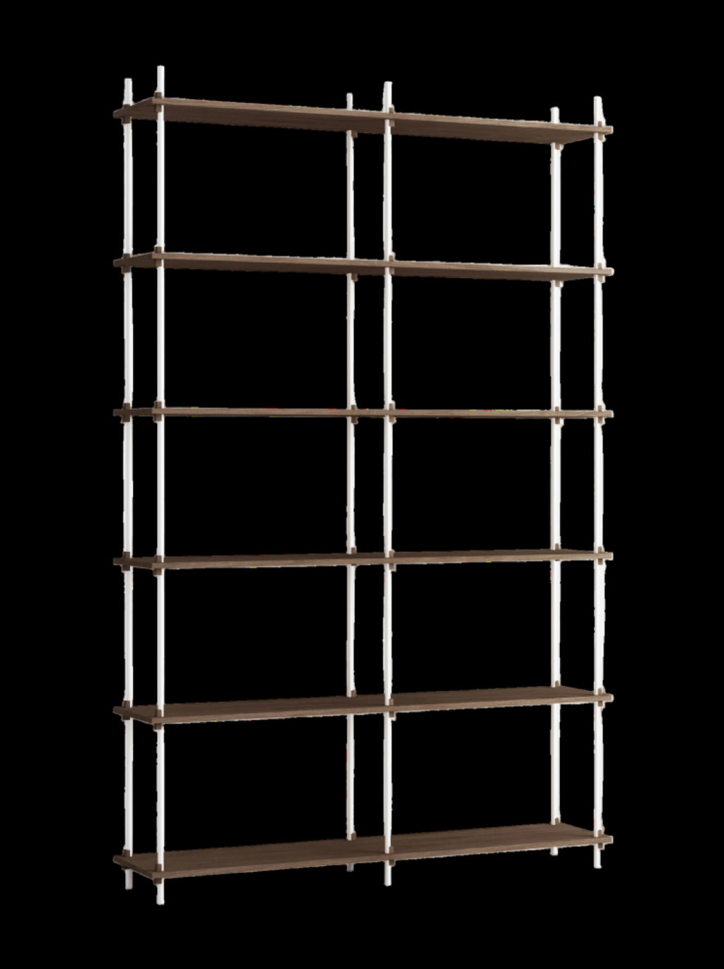 Customizable Moebe Shelving System in Smoked Oak/White - Versatile Design