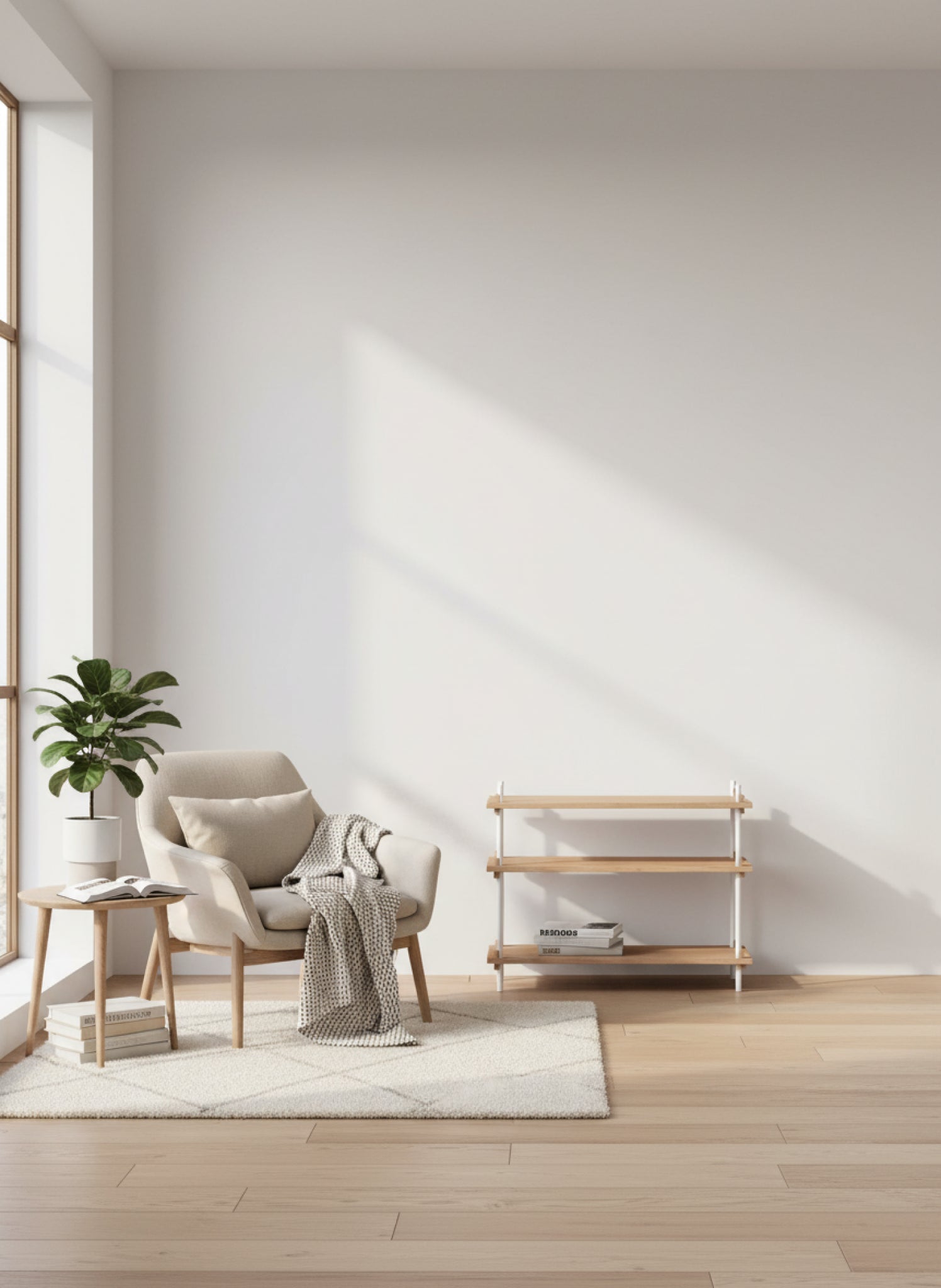 Customizable Moebe Shelving System in Oak/White - Versatile & Stylish