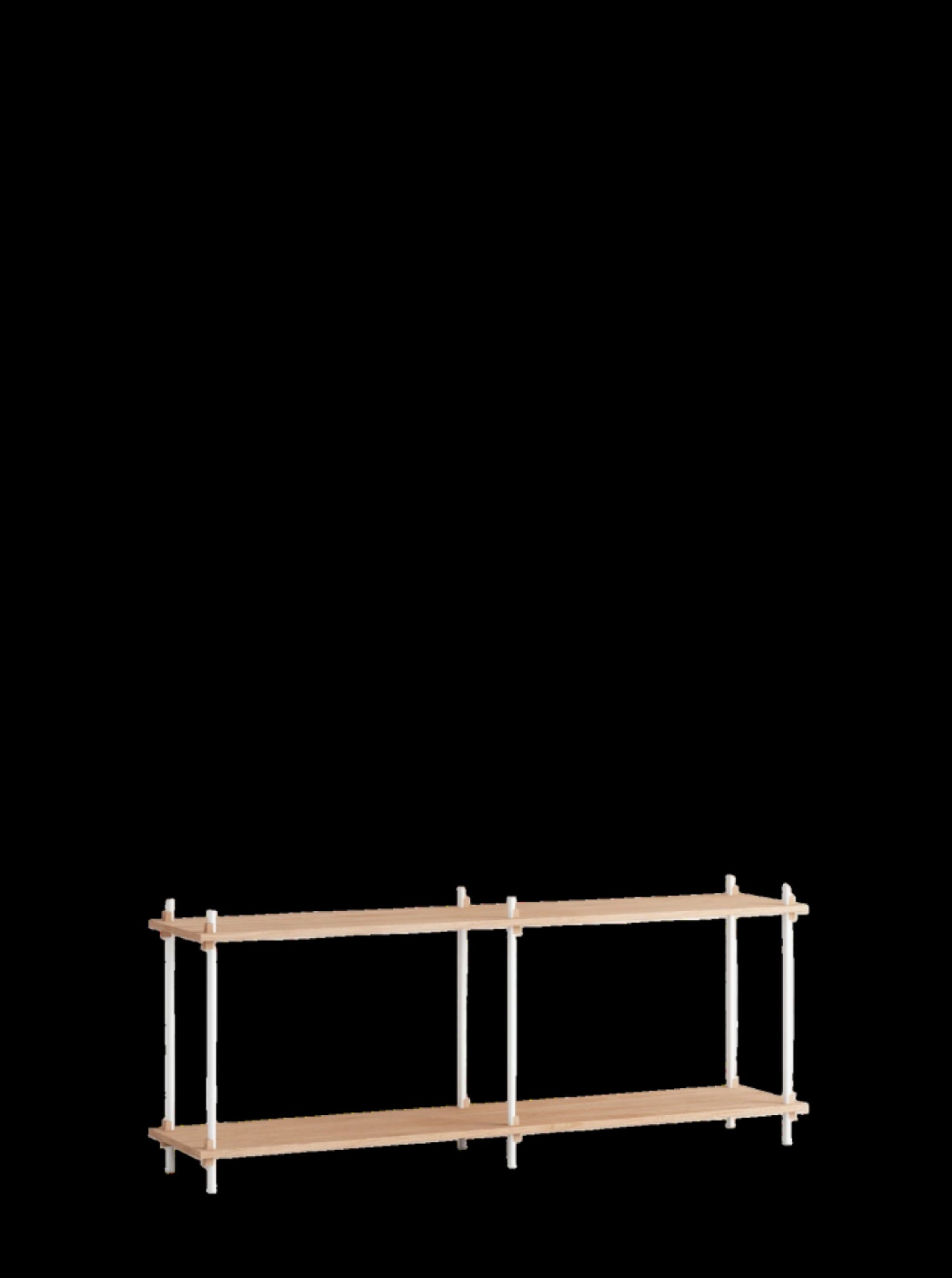 Customizable Moebe Shelving System in Oak/White - Versatile & Stylish Design