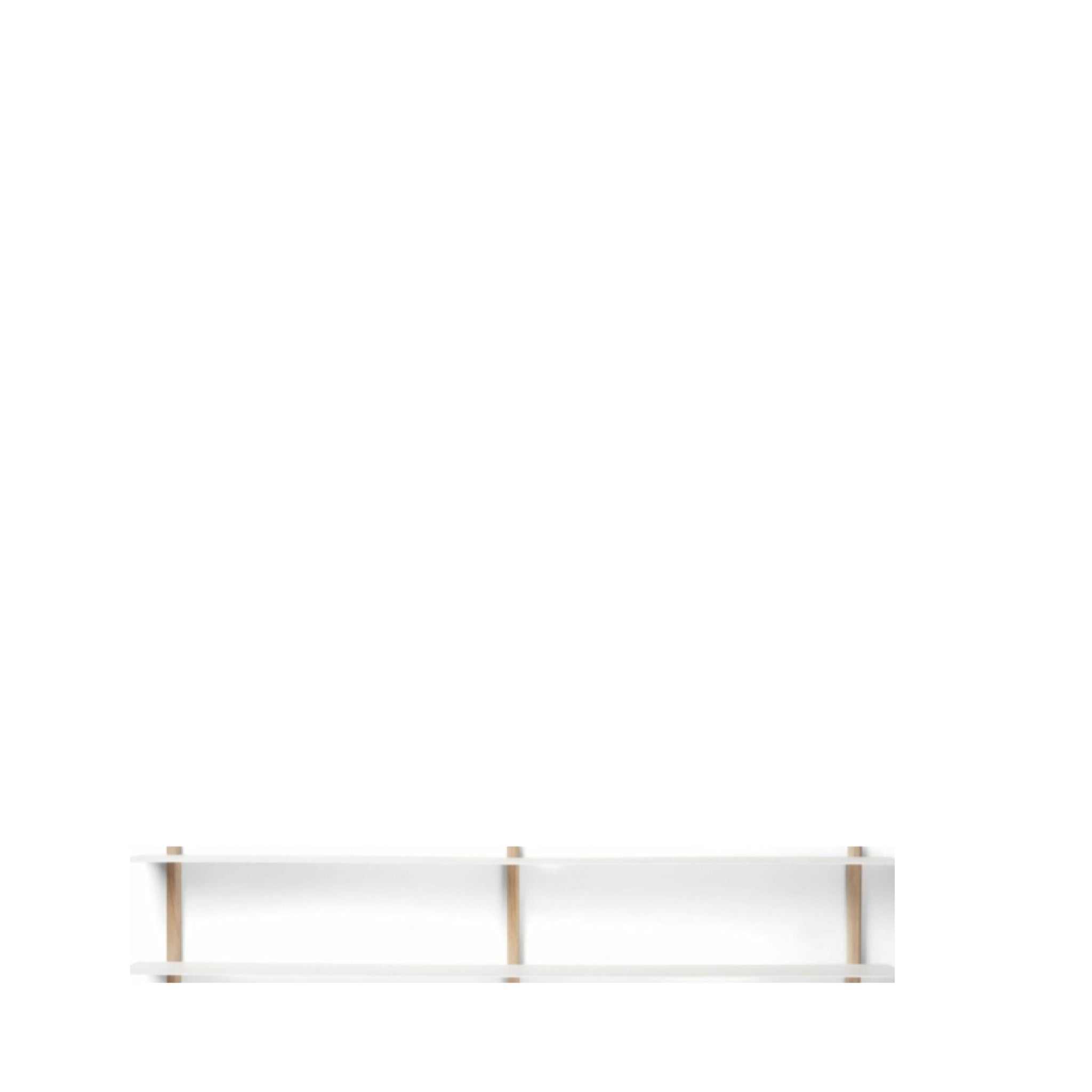 Gejst NIVO Wall Shelf C - Light Oak/White 118x25cm Minimalist Design
