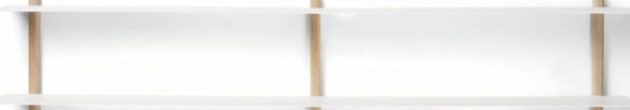 Gejst Nivo Wall Shelf C - Light Oak/white 118x25cm Minimalist Design