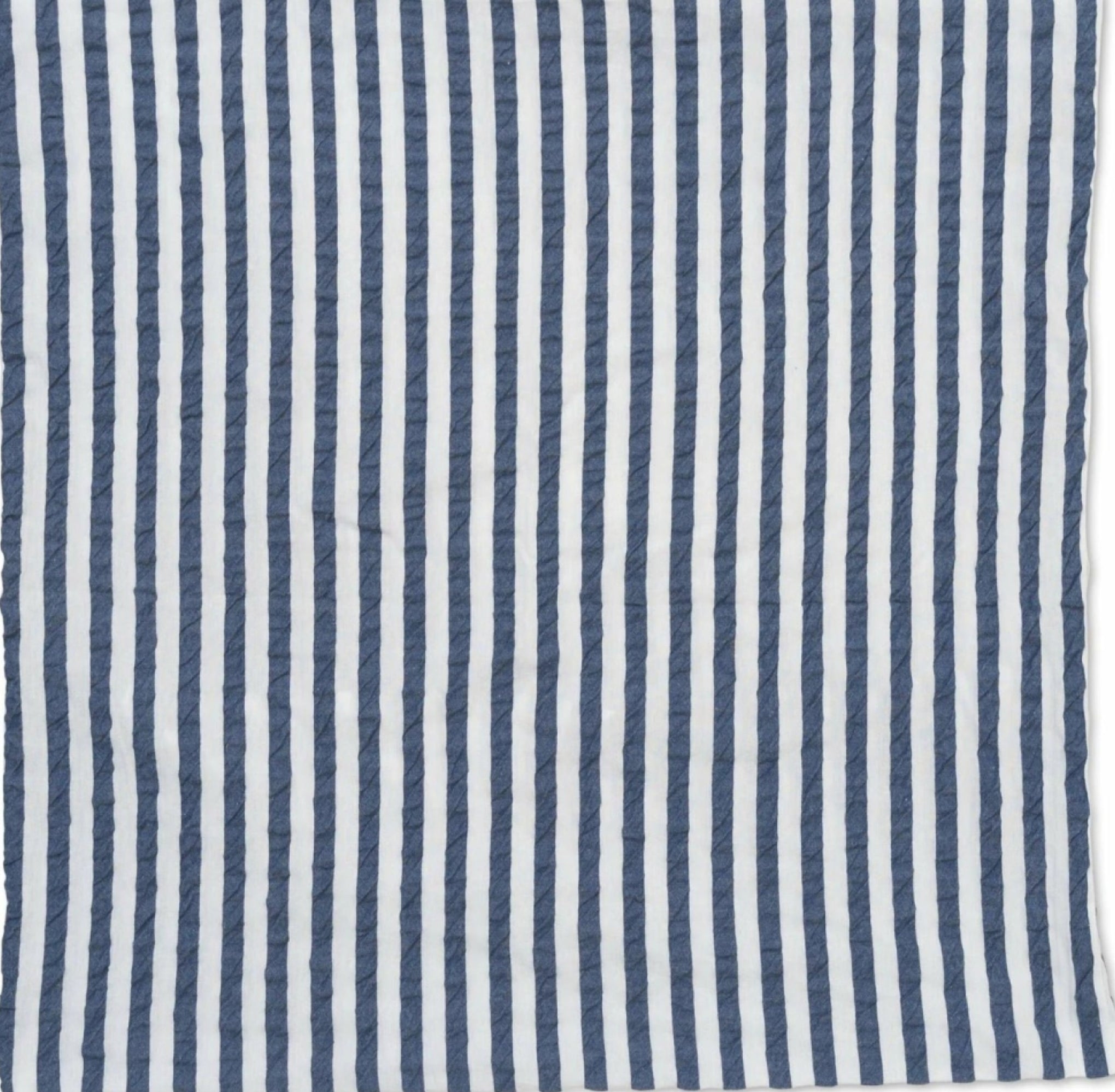 Juna Bæk & Bølge Lines pillowcase 63x60 cm, dark blue/white