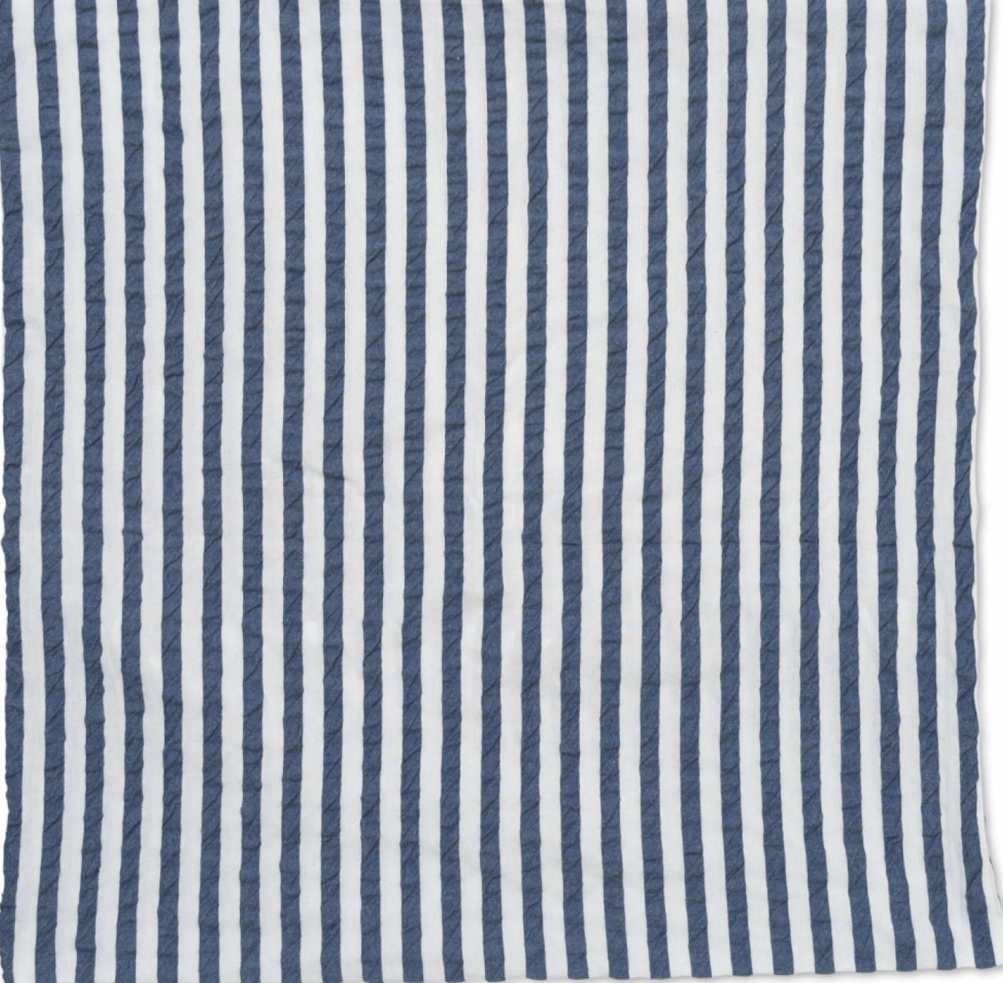 Juna Bæk & Bølge Lines pillowcase 63x60 cm, dark blue/white