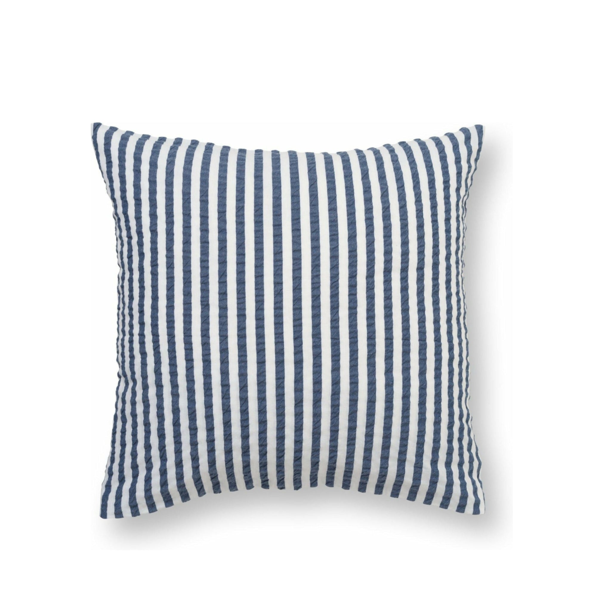 Juna Bæk & Bølge Lines pillowcase 63x60 cm, dark blue/white