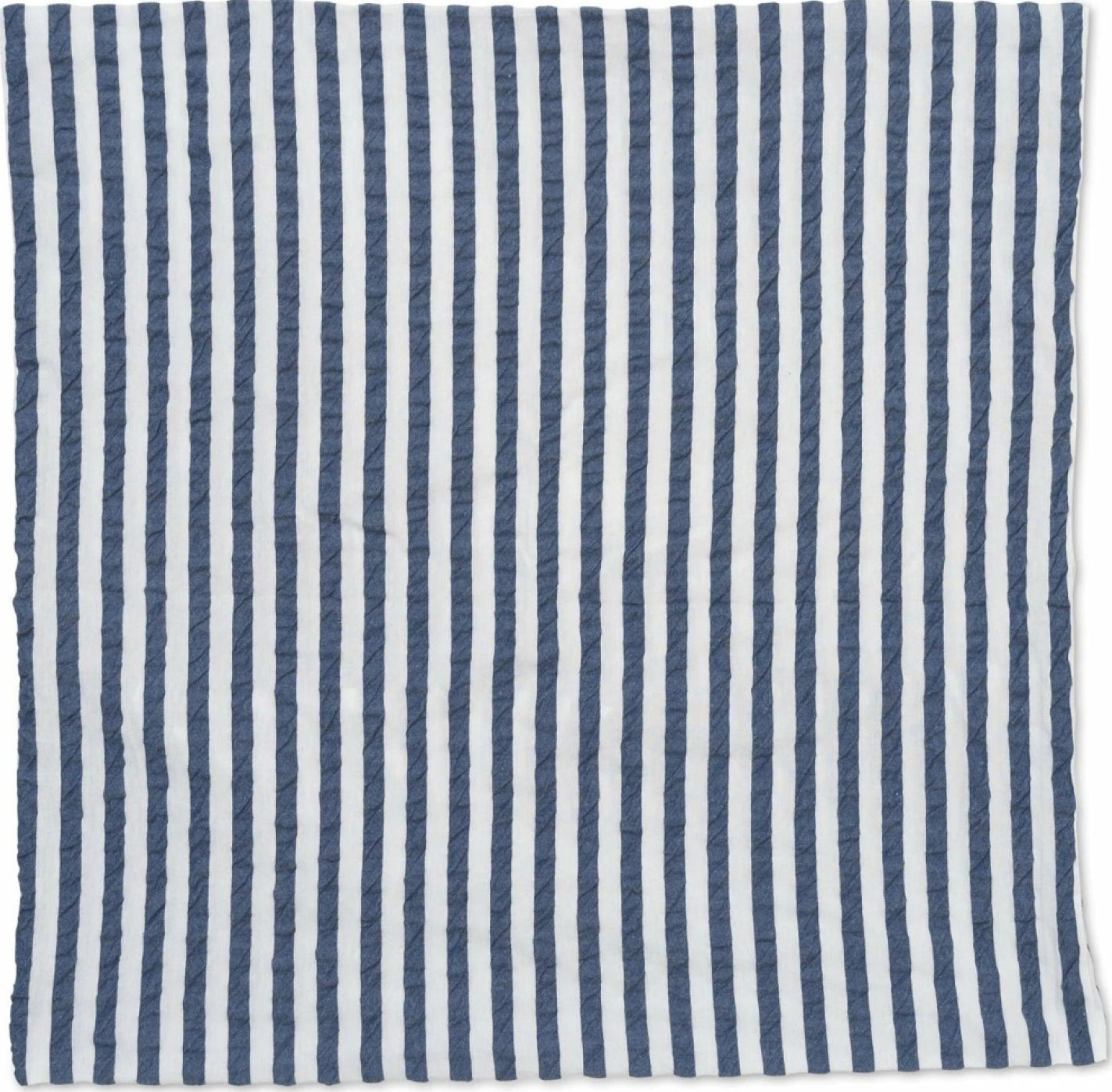 Juna Bæk & Bølge Lines pillowcase 63x60 cm, dark blue/white
